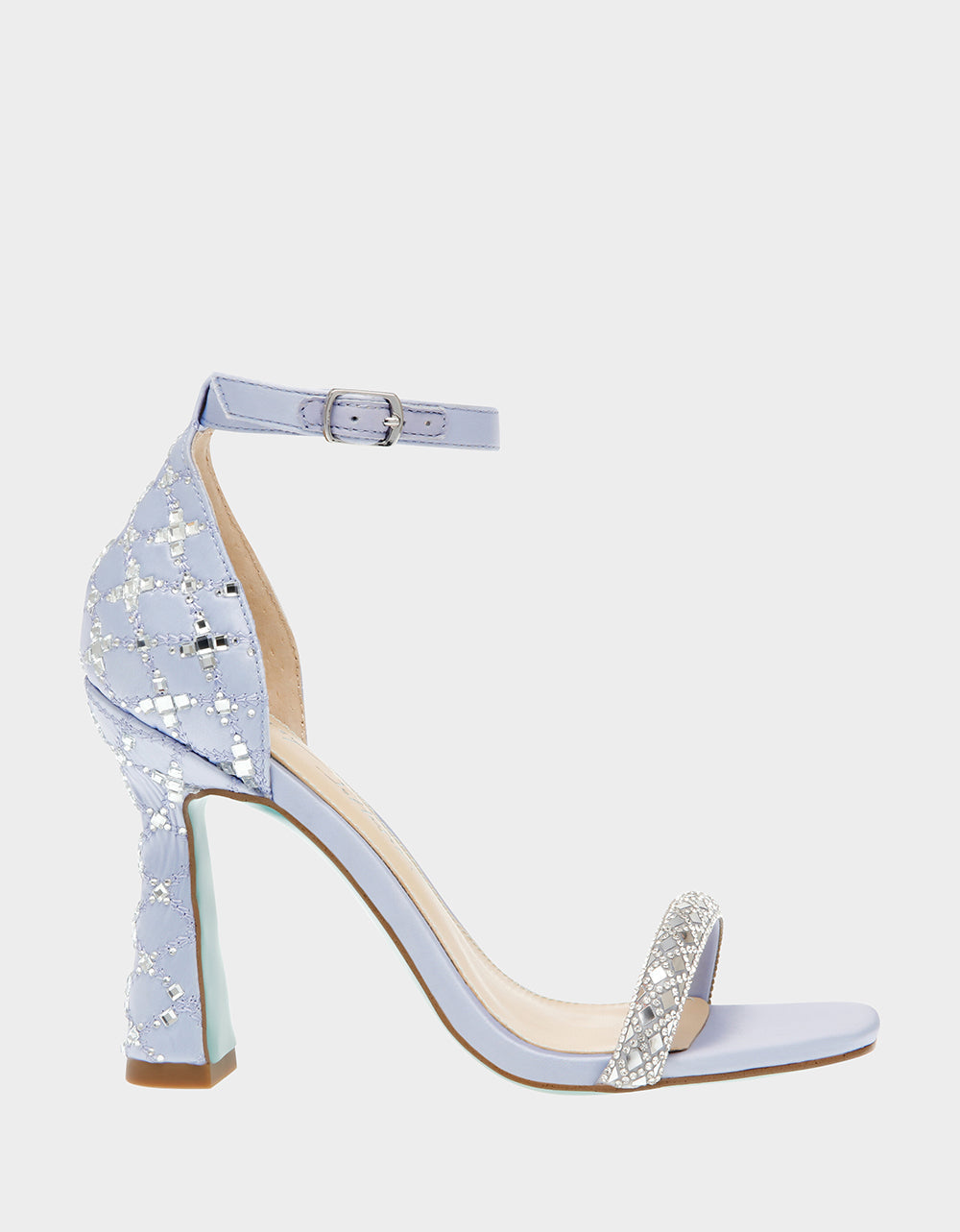 Open Toe Rhinestone Bridal Heels | DEAN LILAC by RE:LUV