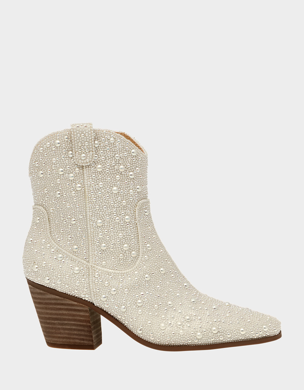 Rhinestone Western Booties for Women | DIVA IVORY by RE:LUV