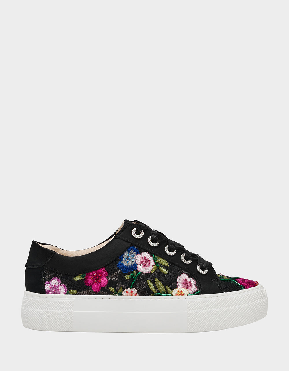 Floral Embroidered Sneakers for Women | Betsey Johnson Jayla