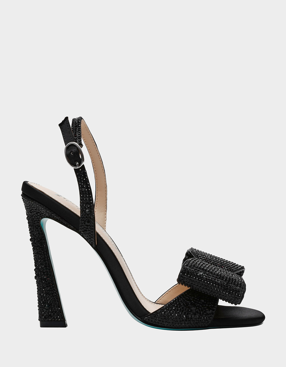 Rhinestone Slingback Heels with Oversized Bow | JOEL BLACK