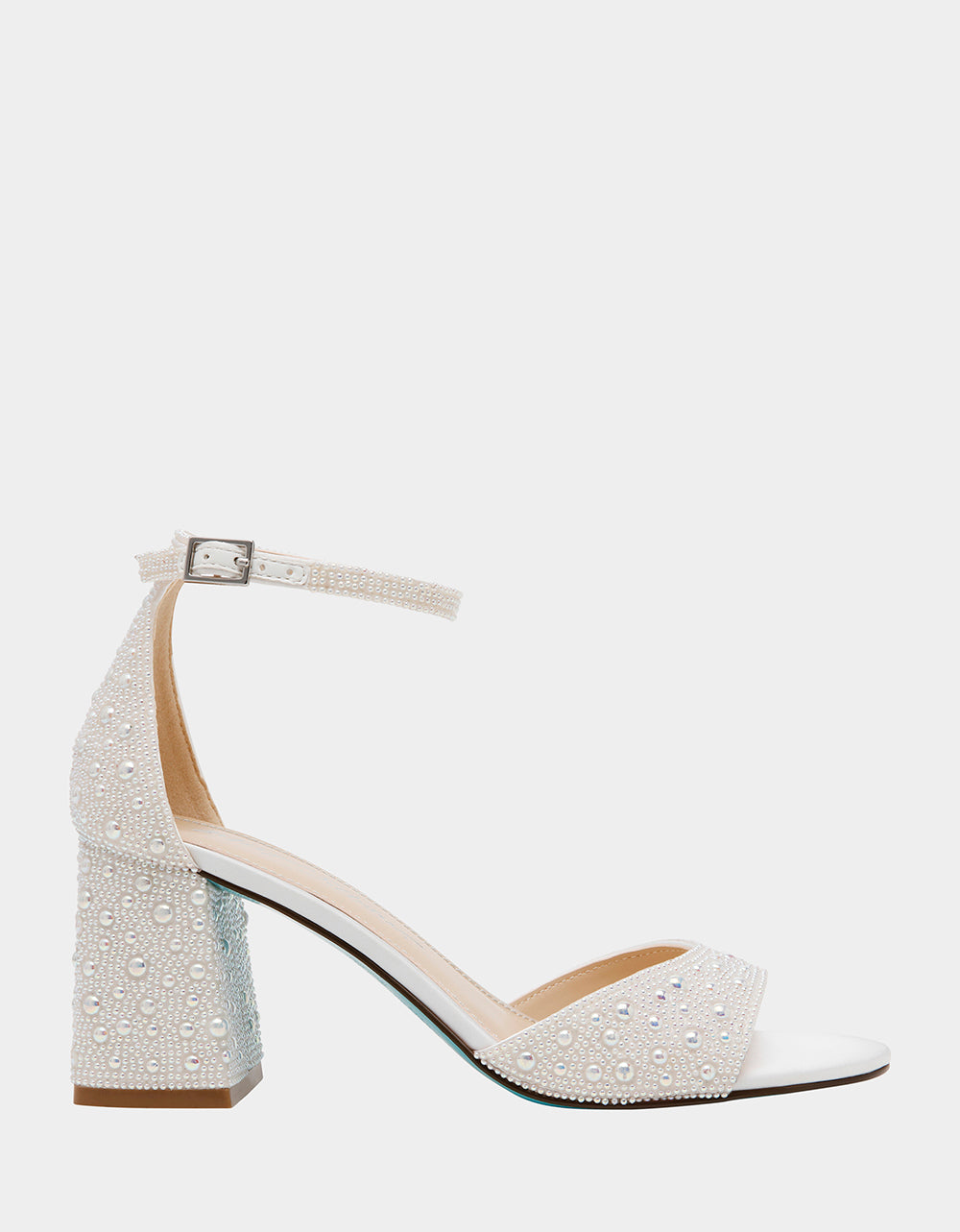 Pearl Embellished Block Heel Sandals for Formal Occasions | KAMI
