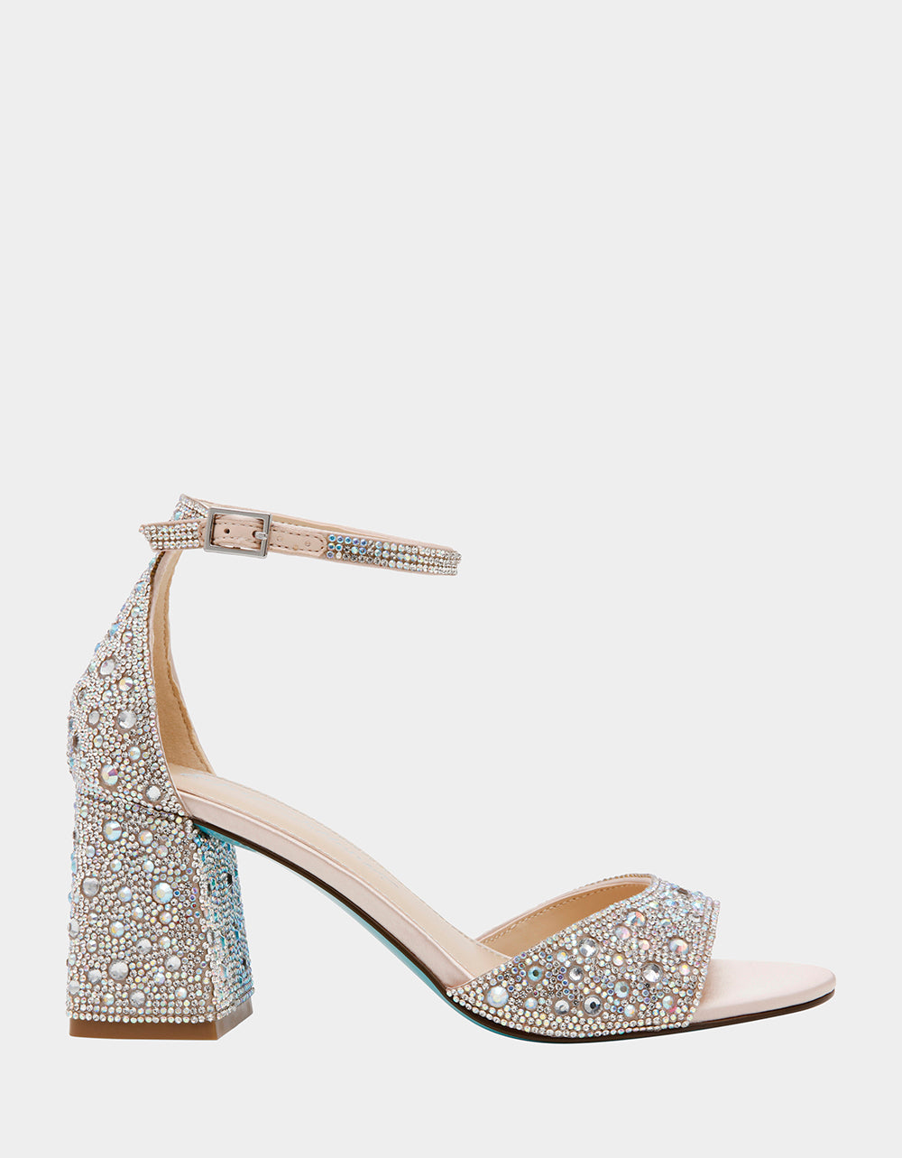 Rhinestone Block Heel Sandals for Formal Occasions | KAMI by RE:LUV