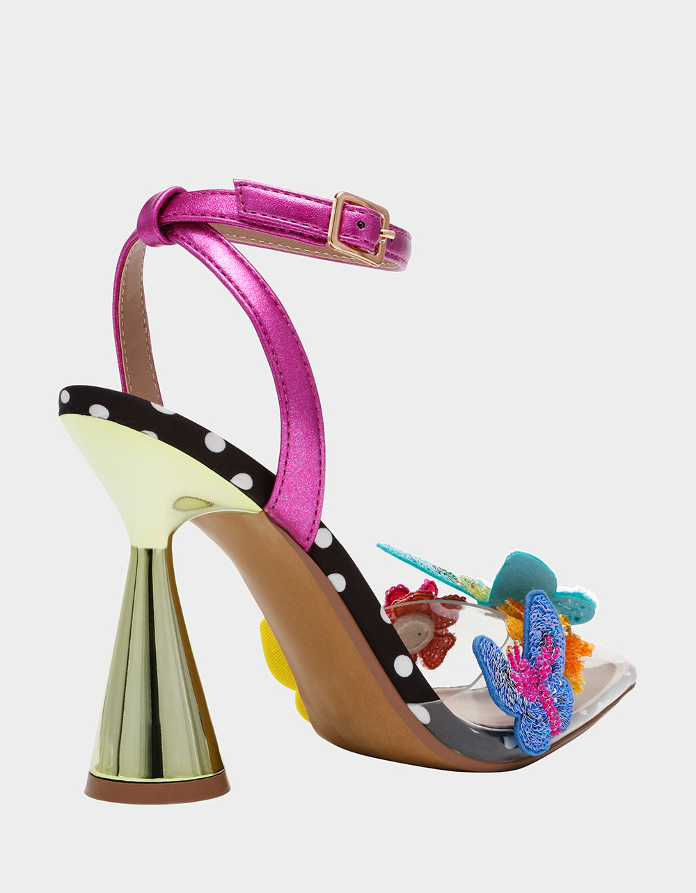 Hand-Beaded Butterfly Pumps with Lucite Toe | Betsey Johnson Kamilla