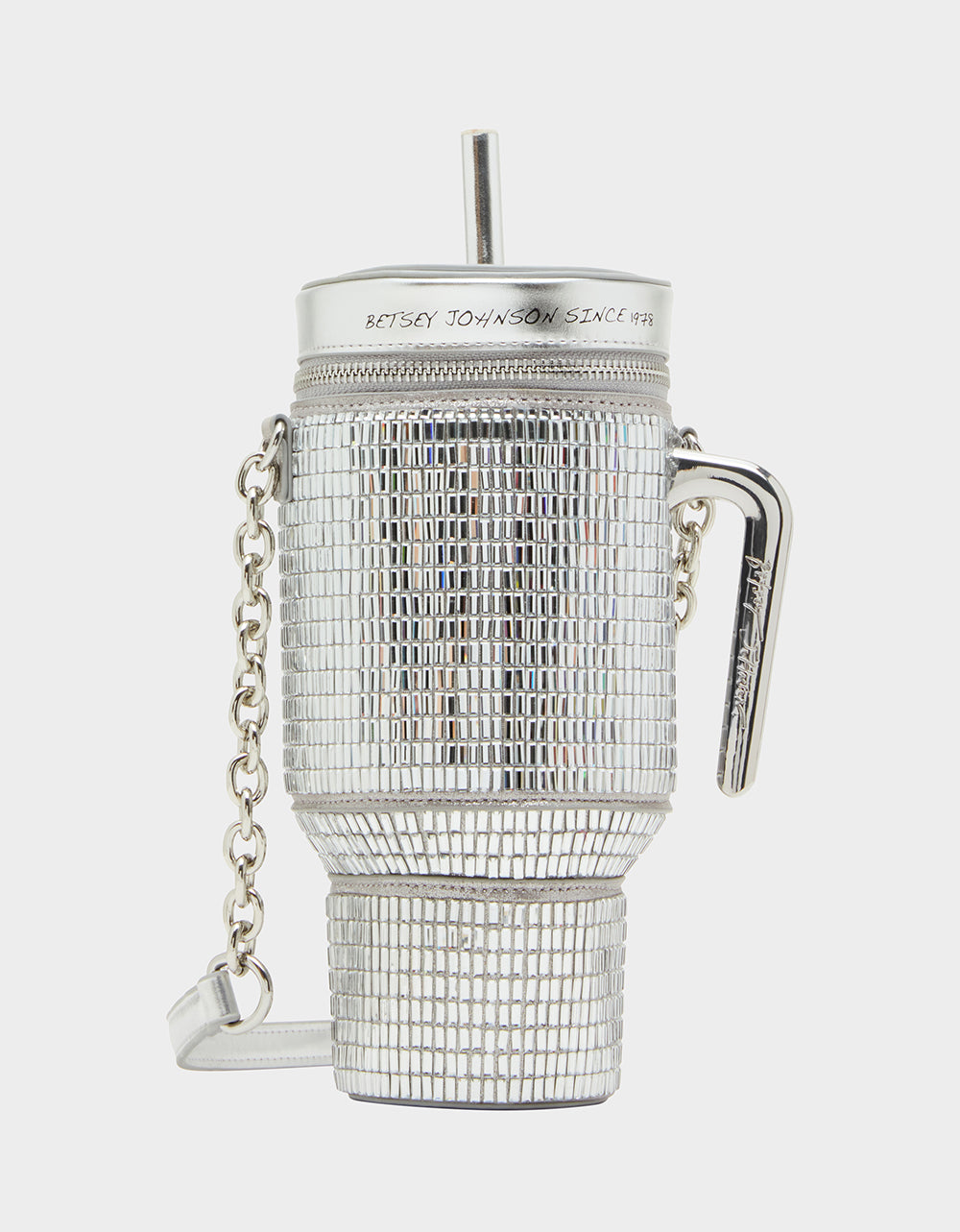 Rhinestone Crossbody Handbag in Reusable Mug Shape | Kitsch Hydration Honey
