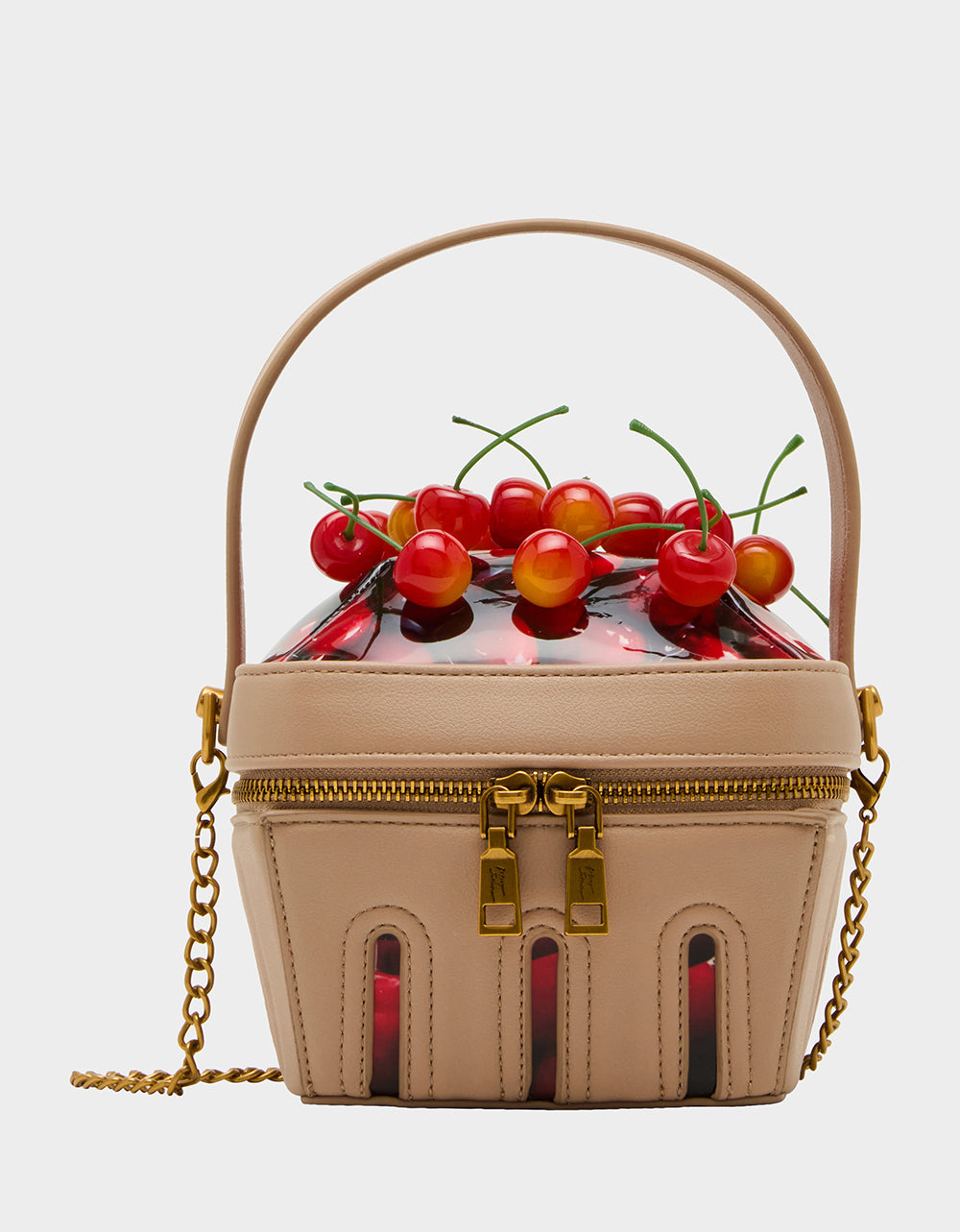 Cherry Print Crossbody Bag with Chain Strap | Kitsch Mon