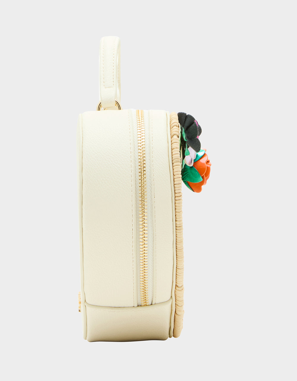 Kitsch Wicker Crossbody Bag with Floral Design | No Wallflower Natural