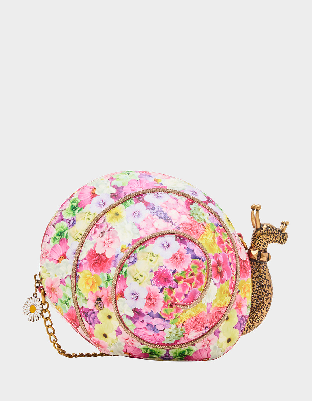 Snail-Shaped Crossbody Bag for Women | Kitsch Floral Handbag