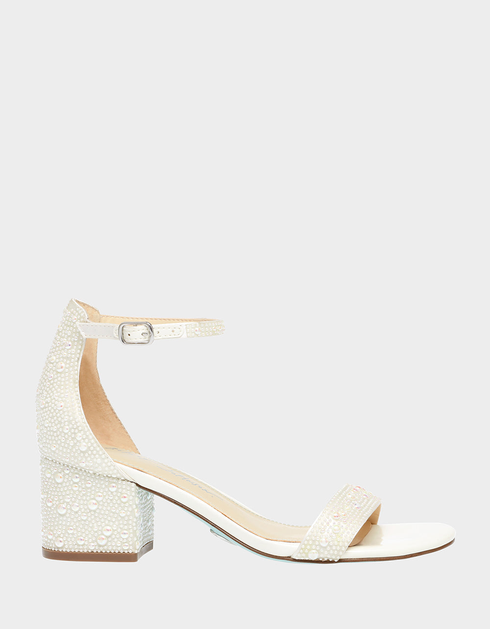 Pearl Embellished Ivory Heels for Formal Occasions | RE:LUV
