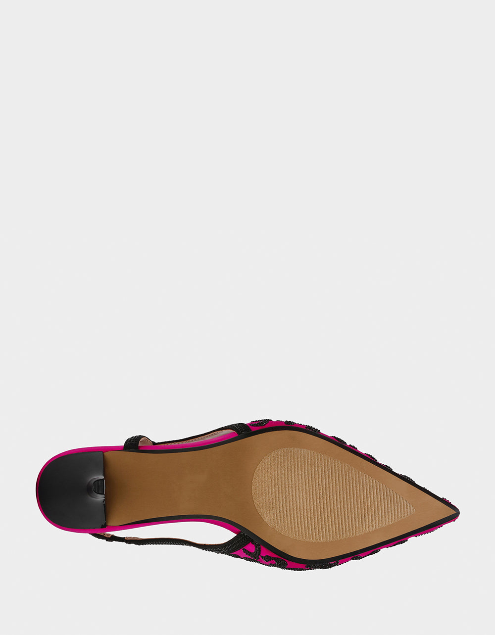 Fuchsia Slingback Kitten Heels with Rhinestones | Betsey Johnson NAHLA