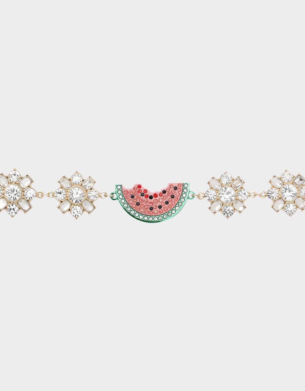 Watermelon Charm Adjustable Bracelet with Sparkly Stones | Betsey's Backyard