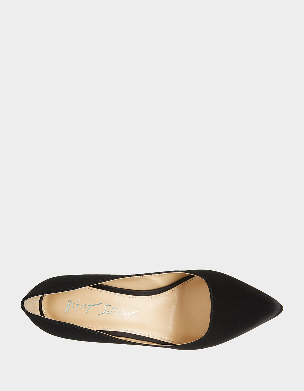 Black Satin Rhinestone Heels with 4-Inch Heel | RE:LUV