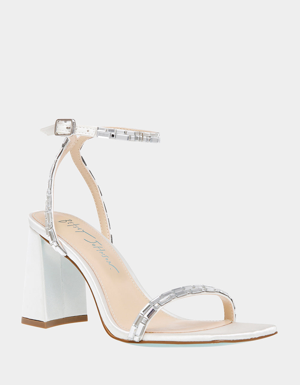 Rhinestone Bridal Heels with Open Toe & 3-Inch Heel | SCOTT IVORY