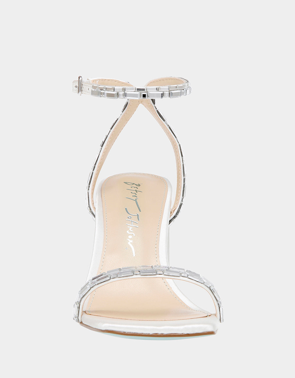 Rhinestone Bridal Heels with Open Toe & 3-Inch Heel | SCOTT IVORY