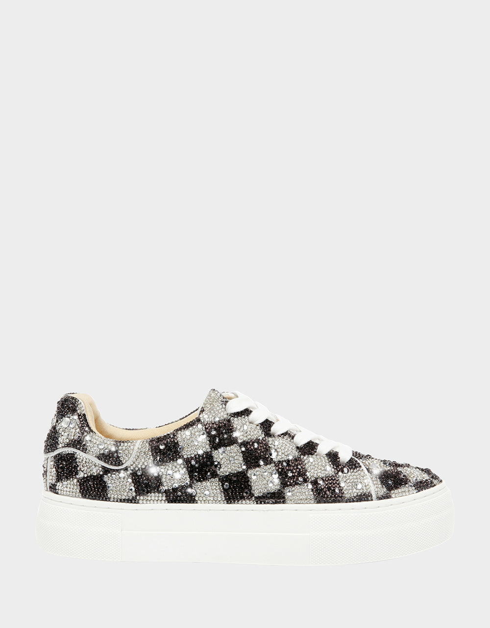 Rhinestone Platform Sneakers for Women | SIDNY CHECKERS