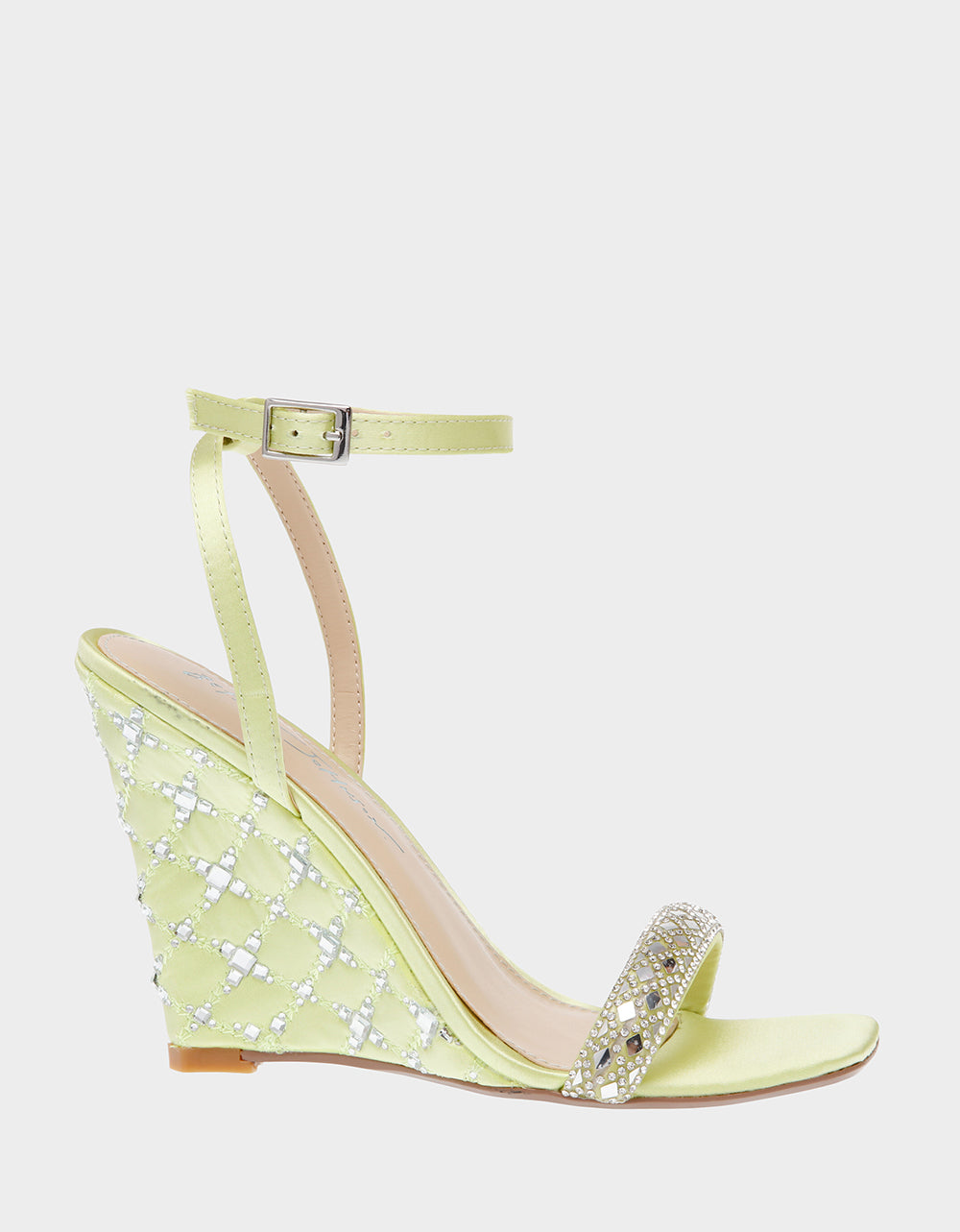 Sparkling Rhinestone Wedge Heels for Parties | SIMON LIME