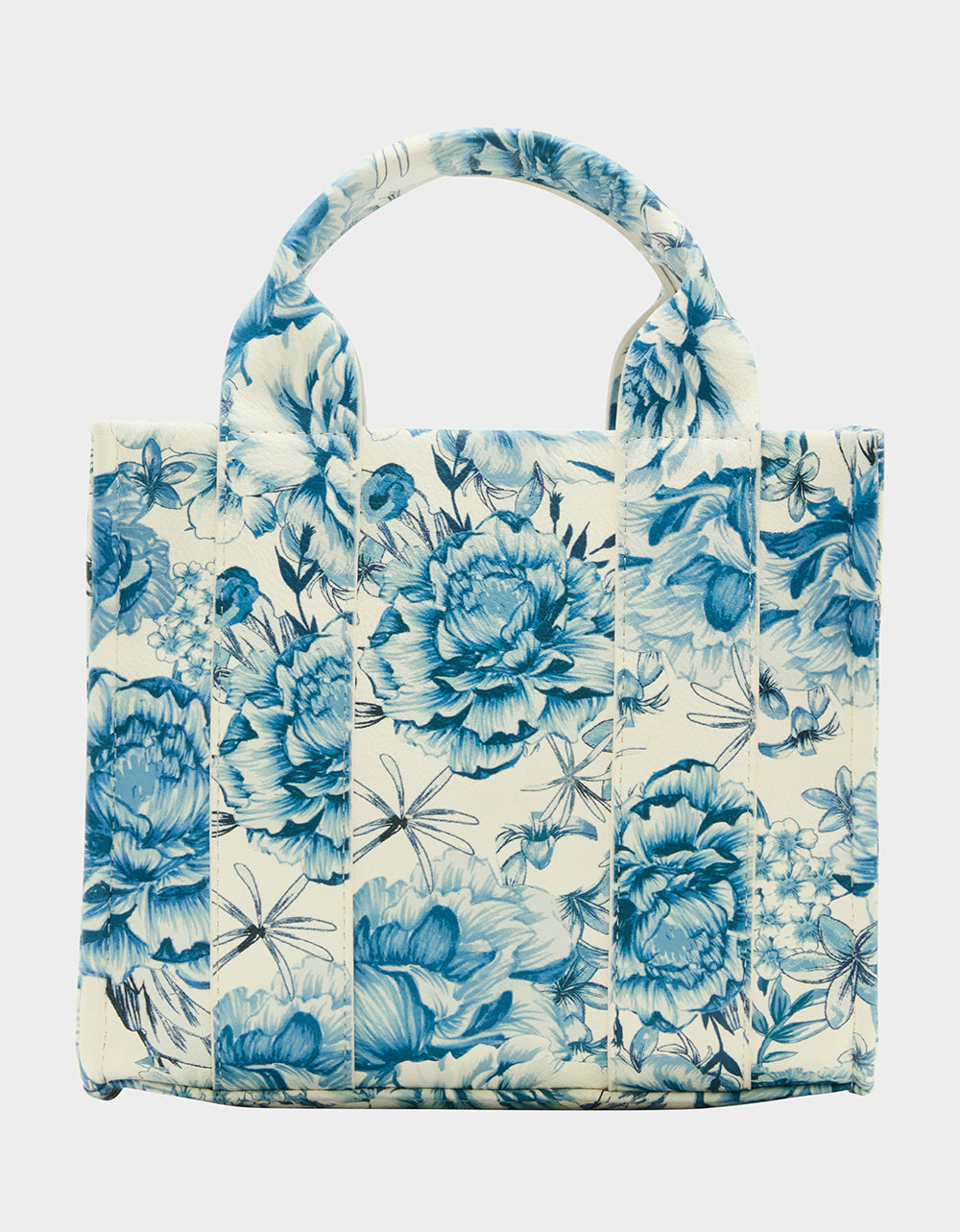 Blue Square Mini Tote Bag with Crossbody Strap | Betsey Johnson