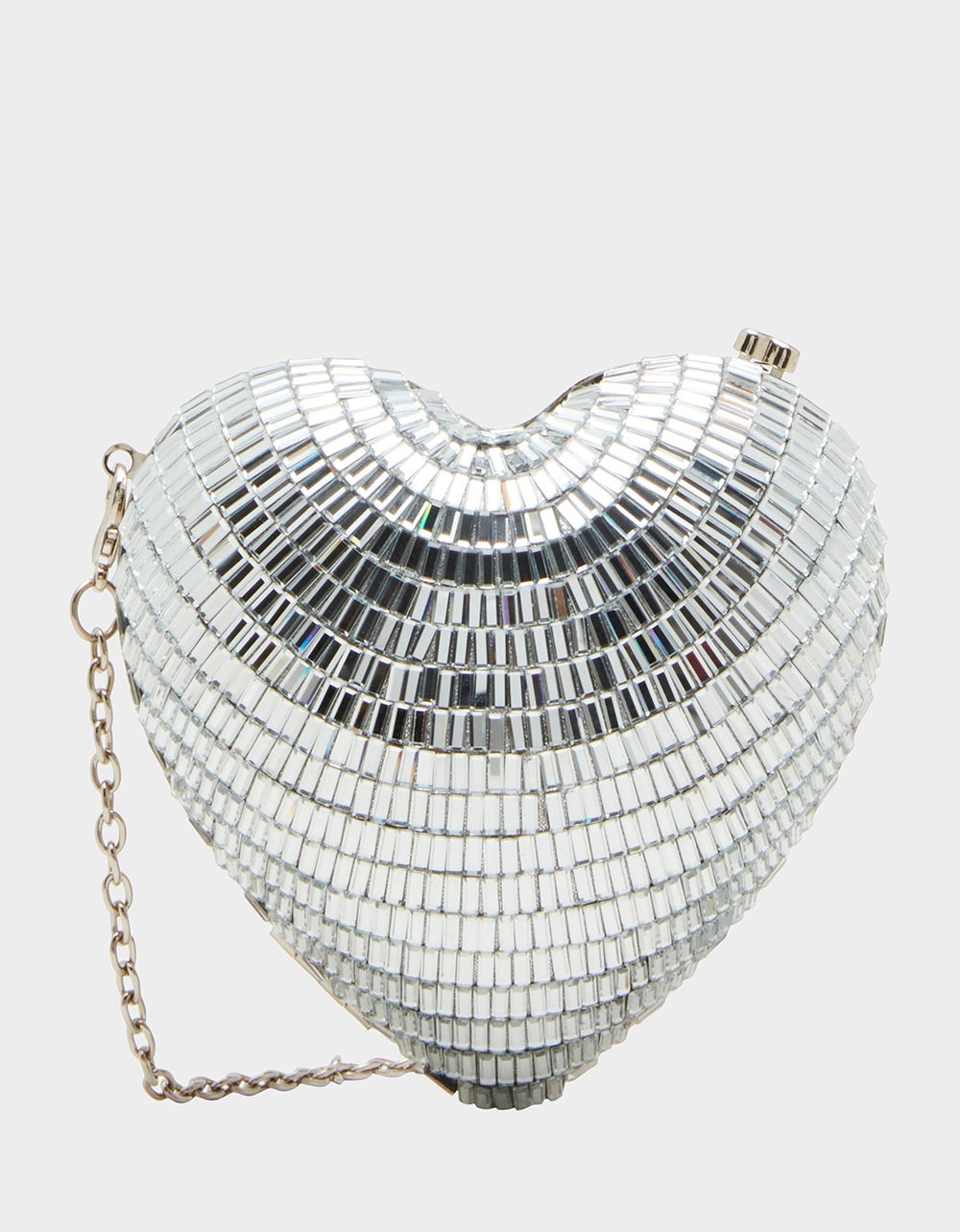 Heart-Shaped Crossbody Bag with Chain Strap | STOLE MY HEART