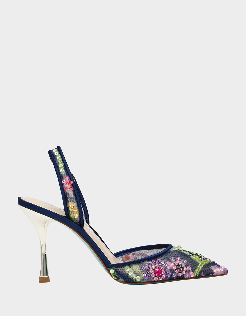 Jeweled Slingback Pump with Padded Footbed | Betsey Johnson Velma