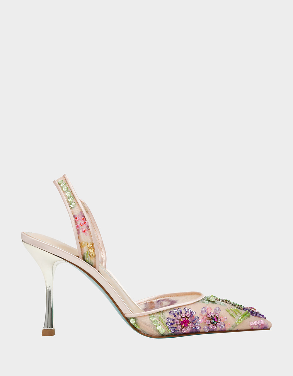 Jeweled Slingback Pump with Padded Footbed | Betsey Johnson Velma