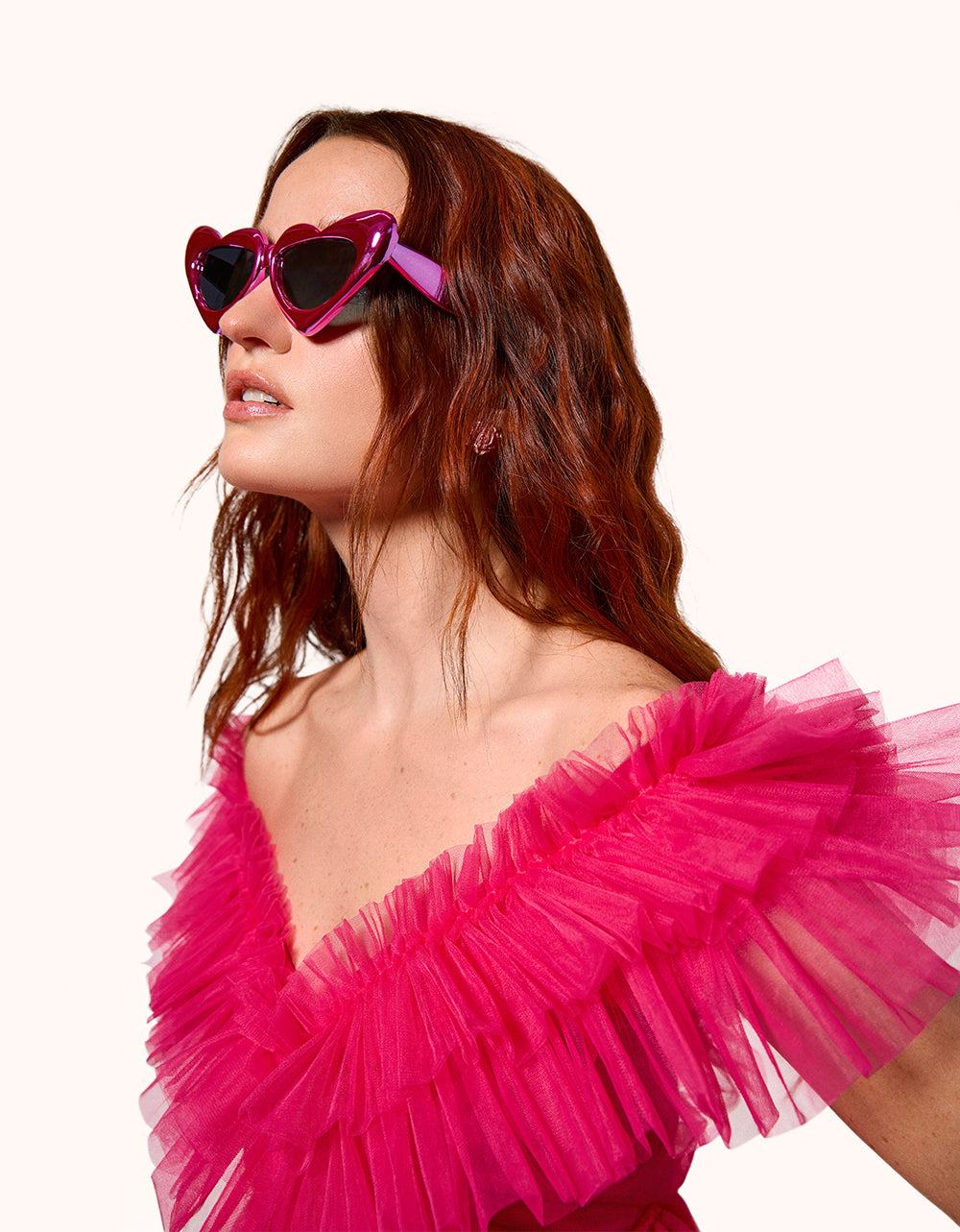 Heart-Shaped Sunglasses with UV Protection | Sweetheart Sunnies Pink
