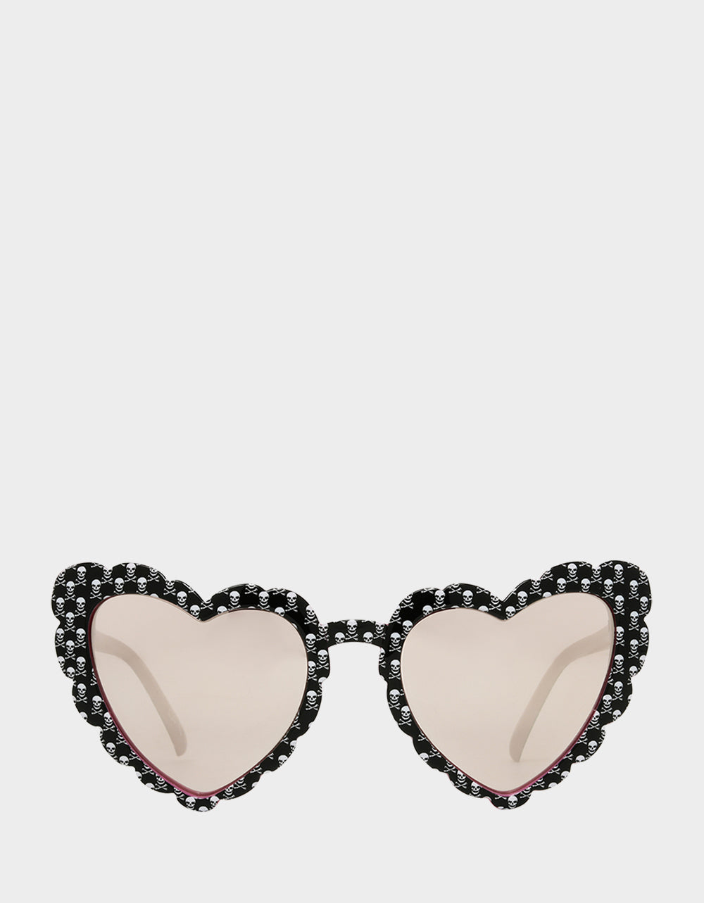 Skull & Heart Sunglasses with UV Protection | XOXO Black Sunnies