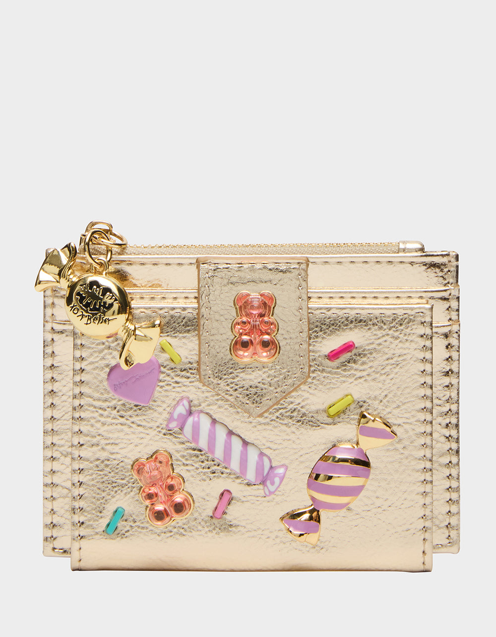 Gold Candy Bifold Wallet with Charms | Betsey Johnson