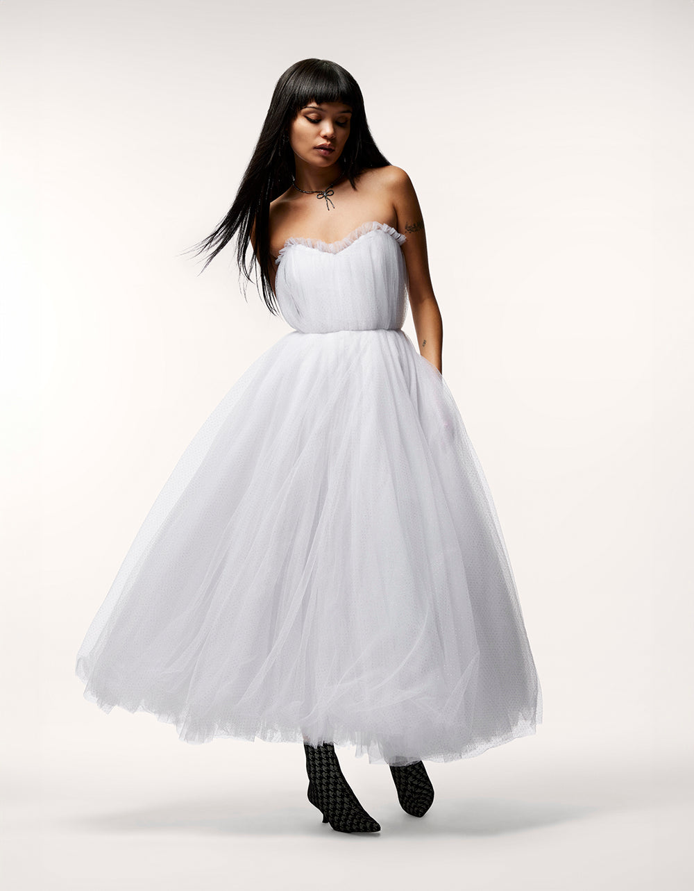 Strapless Tulle Wedding Dress with Sweetheart Neckline | Betsey Johnson